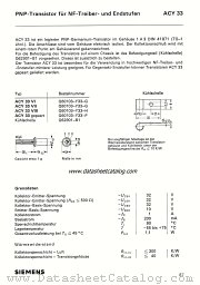 ACY33 datasheet pdf Siemens