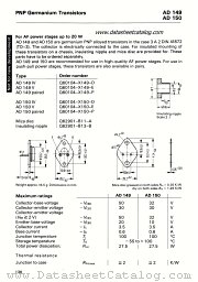 AD149 paired datasheet pdf Siemens