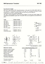 AD162 paired datasheet pdf Siemens
