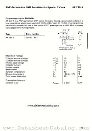 AF279S datasheet pdf Siemens