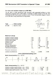 AF280 datasheet pdf Siemens