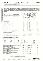 AFY42 datasheet pdf Siemens