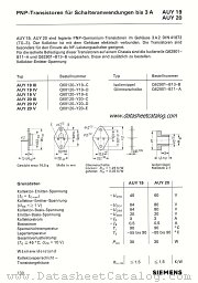 AUY19III datasheet pdf Siemens