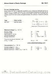 BA133F datasheet pdf Siemens