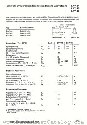 BAY45 datasheet pdf Siemens