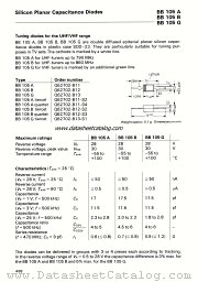 BB105B quartet datasheet pdf Siemens
