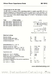 BB109G quintet datasheet pdf Siemens