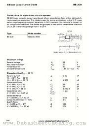 BB209 datasheet pdf Siemens