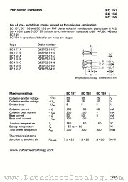 BC158B datasheet pdf Siemens