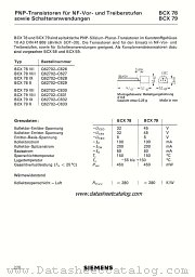 BCX79 datasheet pdf Siemens