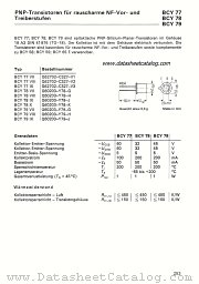 BCY77 datasheet pdf Siemens