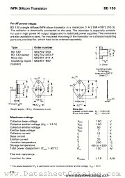 BD130 paired datasheet pdf Siemens