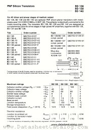 BD138 paired datasheet pdf Siemens