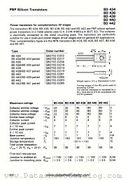 BD436/BD435 paired datasheet pdf Siemens