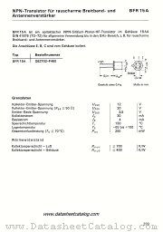 BFR15A datasheet pdf Siemens