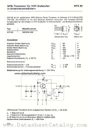 BFX55 datasheet pdf Siemens