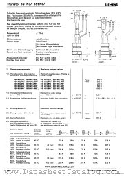 BStN5740f datasheet pdf Siemens