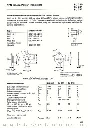 BU312 datasheet pdf Siemens