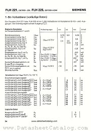 FLH225 datasheet pdf Siemens