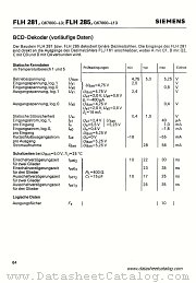 FLH281 datasheet pdf Siemens