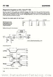 FY100-SERIES datasheet pdf Siemens