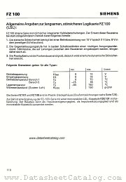 FZ100-SERIES datasheet pdf Siemens