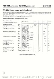 FZH181 datasheet pdf Siemens