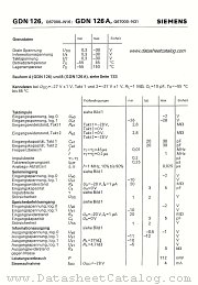 GDN126A datasheet pdf Siemens