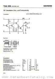 TAA425 datasheet pdf Siemens