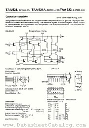 TAA521 datasheet pdf Siemens