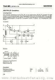 TAA981 datasheet pdf Siemens