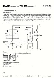 TBA221 datasheet pdf Siemens