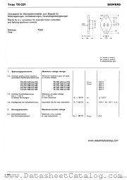 TXC01A50 to F50 datasheet pdf Siemens