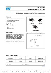 2STF2360 datasheet pdf ST Microelectronics