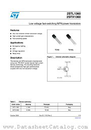 2STX1360-AP datasheet pdf ST Microelectronics