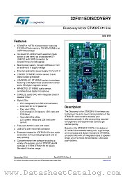 32F411EDISCOVERY datasheet pdf ST Microelectronics