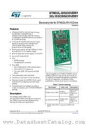 STM32L152C-DISCO datasheet pdf ST Microelectronics