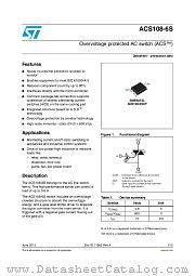 ACS108-6S datasheet pdf ST Microelectronics