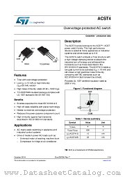 ACST435-8FP datasheet pdf ST Microelectronics