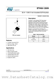 BTW69-1200N datasheet pdf ST Microelectronics
