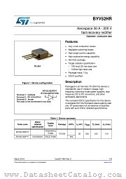 BYV52HR datasheet pdf ST Microelectronics