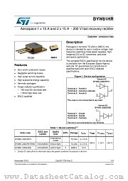 BYW81-200SG datasheet pdf ST Microelectronics