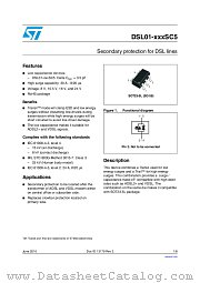 DSL01-xxxSC5 datasheet pdf ST Microelectronics