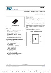DSL02-008SC5 datasheet pdf ST Microelectronics