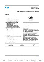 E-TDA7375AV datasheet pdf ST Microelectronics
