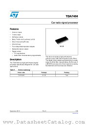 E-TDA7404DTR datasheet pdf ST Microelectronics