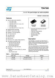E-TDA7560 datasheet pdf ST Microelectronics