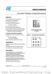 EMIF03-SIM02C2 datasheet pdf ST Microelectronics