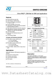 EMIF03-SIM02M8 datasheet pdf ST Microelectronics