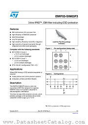EMIF03-SIM03F3 datasheet pdf ST Microelectronics